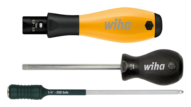 Wiha 26866 Torque Screwdriver 4 mm Drive 0.5N-m to 2N-m 131 Length TorqueVario-S