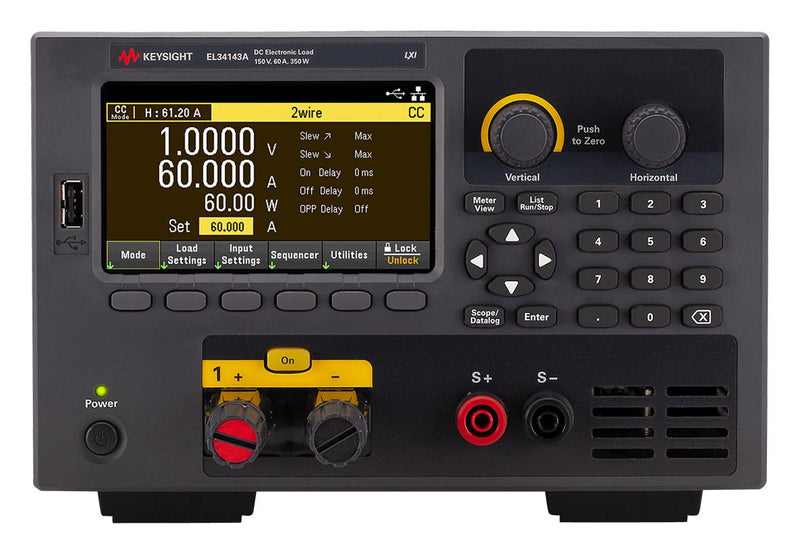 Keysight Technologies EL34143A DC Electronic Load EL30000A 350 W Programmable 0 V 150 60 A