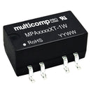 Multicomp PRO MPA1224XT-1W Isolated Surface Mount DC/DC Converter ITE 1 W 2 Output 24 V 21 mA New