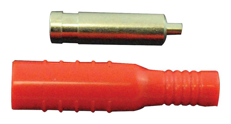 Mueller Electric BU-P5167-2. Banana Test Connector Jack Cable Mount 15 A 5 kV Nickel Plated Contacts Red