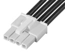 Molex 215322-2041 Cable Assembly Mini-Fit Jr. Plug to 4 Ways 4.2 mm 1 Row 150 5.9 "