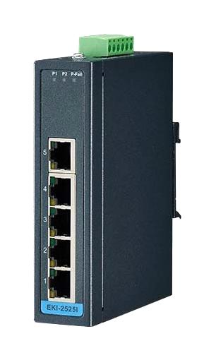 Advantech EKI-2525I-BE Ethernet Switch Indus RJ45X5 DIN Rail