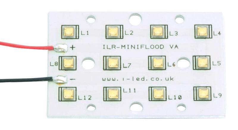 Intelligent LED Solutions ILR-ON12-TRGR-SC211-WIR200. Module 12 Oslon 80 SSL Miniflood Series Green 528 nm 1344 lm Flood New