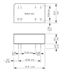 Traco Power TEN 3-4812WIN Isolated Through Hole DC/DC Converter ITE 4:1 3 W 1 Output 12 V 250 mA