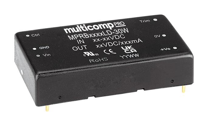 Multicomp PRO MPRB4805LD-30W Isolated Through Hole DC/DC Converter ITE 30 W 1 Output 5 V 6 A New