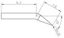 Weller RTP 001 C X Soldering TIP CONICAL/BENT 0.1MM