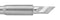 Pace 1131-0037-P1 Soldering Iron Tip Knife 6.35 mm Width Accudrive Blue Series