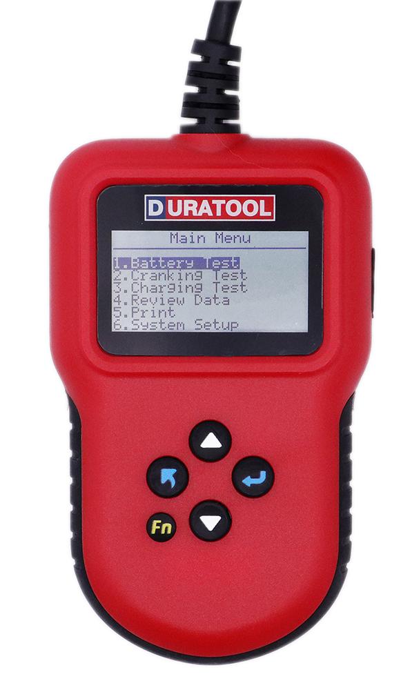 Duratool D03406 D03406 Battery Tester Lead Acid Li-Ion 8V to 30V 120 mm 75 20