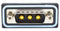 Norcomp CDFR3W3113L211 CDFR3W3113L211 Combination Layout D Sub Connector Nanook CDF Series DA-3W3 Plug 3 Contacts Power Solder