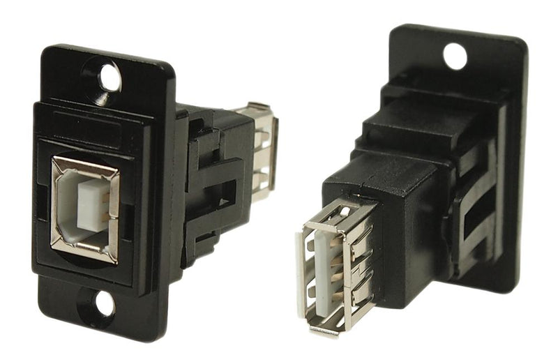 Cliff Electronic Components CP30707NMB CP30707NMB USB Adapter CSK Hole Type B Receptacle A 2.0