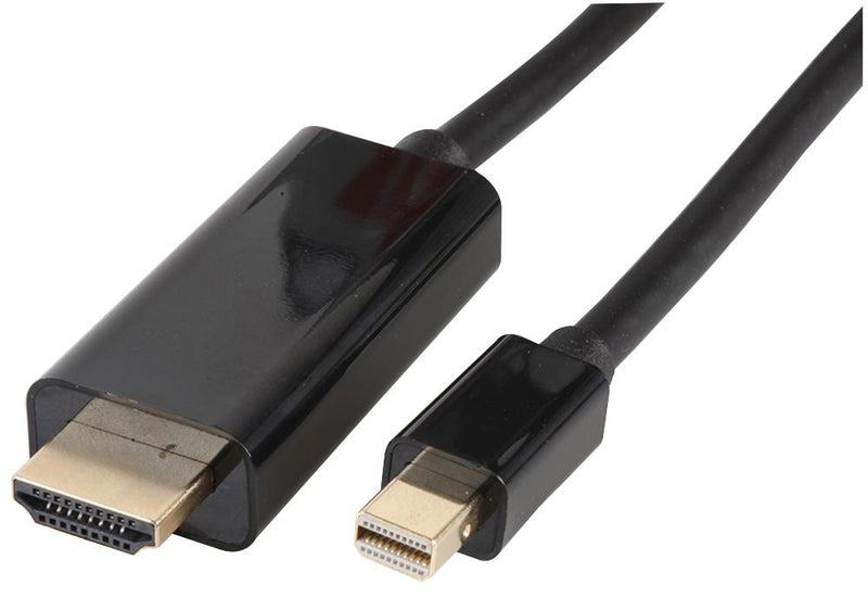 PRO Signal PSG3265 Audio / Video Cable Assembly Mini Displayport Plug Hdmi 9.8 ft 3 m Black