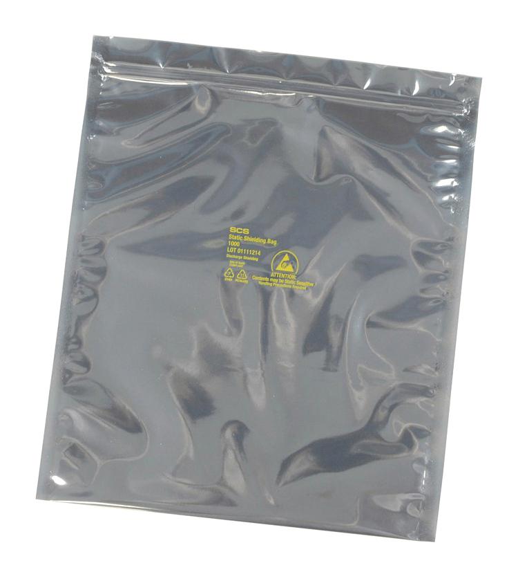 SCS 30057 30057 Antistatic Bag 3000 Series Shielding (Metal-In) Resealable 127mm W x 177.8mm L