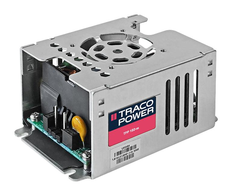 Traco Power TPP 180-148-M AC/DC Enclosed Supply (PSU) ITE &amp; Medical 1 Outputs 180 W 48 VDC 3.75 A