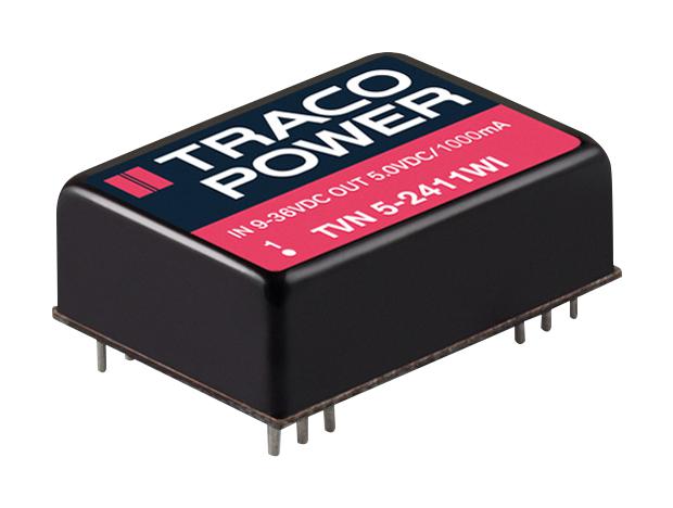 Tracopower TVN 5-2411WI Isolated Board Mount DC/DC Converter ITE 1 Output 5 W V A