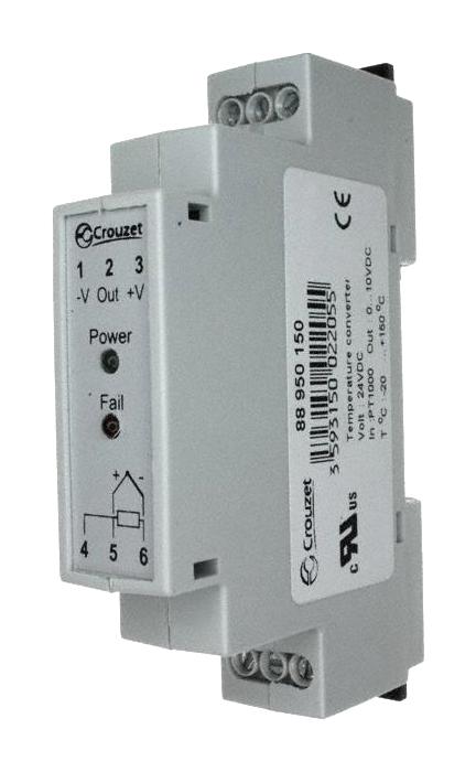 Crouzet Automation 88950152 Temperature Converter 0-100DEG C 10V