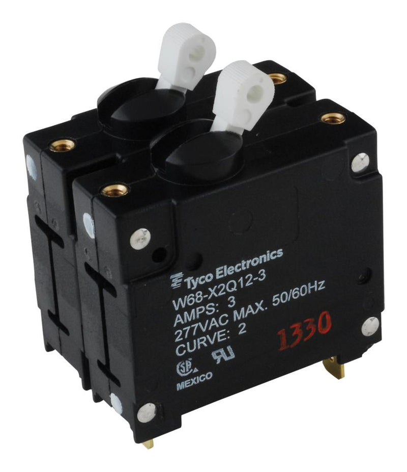 POTTER&amp;BRUMFIELD - TE Connectivity W68-X2Q12-3 W68-X2Q12-3 Circuit Breaker Hydromagnetic 2P 277V