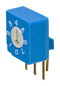 Nidec Copal Electronics S-8031 Rotary Coded Switch S-8000 Series Through Hole 8 Position 5 VDC Octal Complement 100 mA