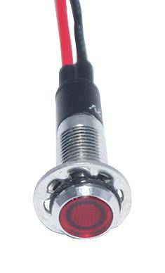 Mallory FL1M-8FW-1-R2V LED RED 8MM NUT 2VAC/DC STK &pound; 99AC2424