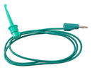 Multicomp PRO MP770815 MP770815 Grabber to Banana Plug Test Lead Hook Clip 4mm Stackable 35.43 " 900 mm Green