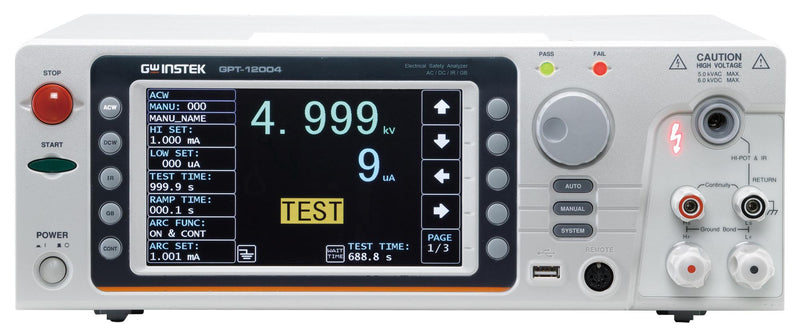 GW Instek GPT-12004 (CE) Electrical Safety Tester GPT-12000