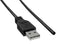 Qualtek Electronics 3021017-10 USB Cord 2.0 A PLUG-FREE END 3.05M/BLK