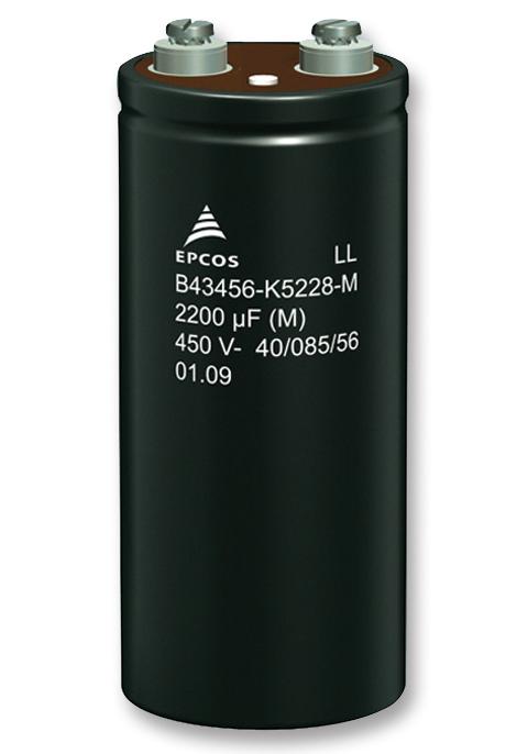 Epcos B43713A9188M000 B43713A9188M000 Electrolytic Capacitor 1800 &Acirc;&micro;F 400 V &Acirc;&plusmn; 20% Screw 15000 Hours @ 85&Acirc;&deg;C