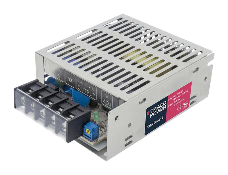 Traco Power TXLN 060-112 AC/DC Enclosed Supply (PSU) ITE 1 Outputs 60 W 12 VDC 5 A