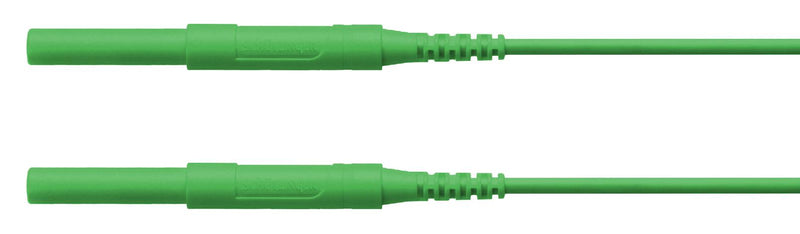 Schutzinger HSPL 8568 / AWG16 50 GN Test Lead 4mm Banana Plug Shrouded 6 kV 16 A Green 500 mm