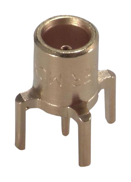 Huber & Suhner 82_MCX-75-0-4/111_NE RF / Coaxial Connector MCX Straight Jack Through Hole Vertical 75 ohm Beryllium Copper