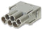 HARTING 09 14 006 3041 Heavy Duty Connector Insert, Protected Pin Module, Less Contacts, Han-Modular E Series, Plug