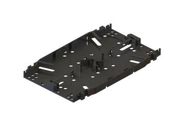 Essentra Components OFST-1-P OFST-1-P Splice Tray 6.69" X 4.075" Black