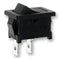 Alcoswitch - TE Connectivity 1634202-2 Rocker Switch On-Off Spst Non Illuminated Panel Mount Black PRG Series