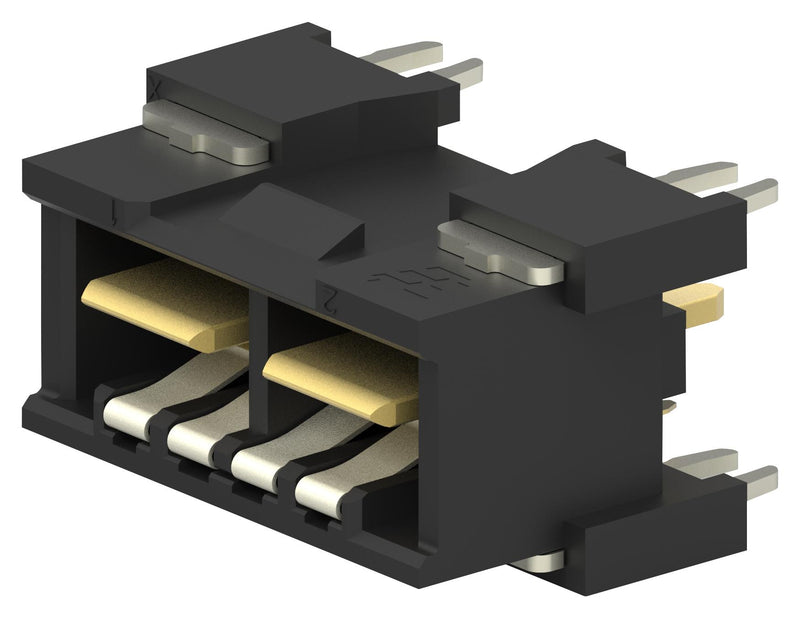 TE Connectivity 2042274-6 Wire-To-Board Connector 2 Contacts Header Elcon Mini Series Press Fit 1 Rows