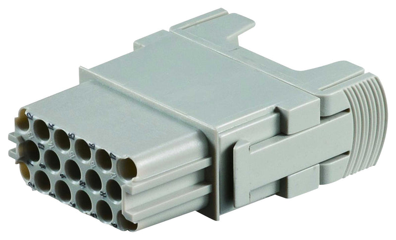 TE Connectivity T2111172201-007 Heavy Duty Connector Insert HMN Series 17 Contacts Receptacle