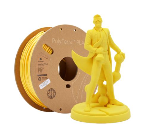 Polymaker 70851 70851 3D Printer Filament Polyterra PLA 2.85 Dia Yellow 1kg