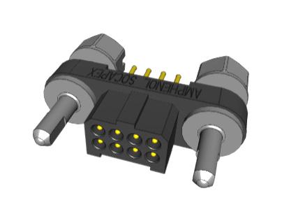 Amphenol Socapex MHDAS2M008YDE10 MHDAS2M008YDE10 Pin Header Board-to-Board 1.27 mm 2 Rows 8 Contacts Through Hole Straight Mhdas