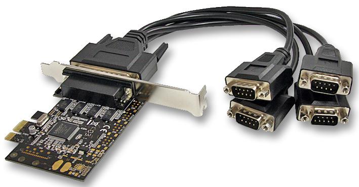 Startech PEX4S553B Adapter Card 4 Port PCI Express Serial 250 Kbps