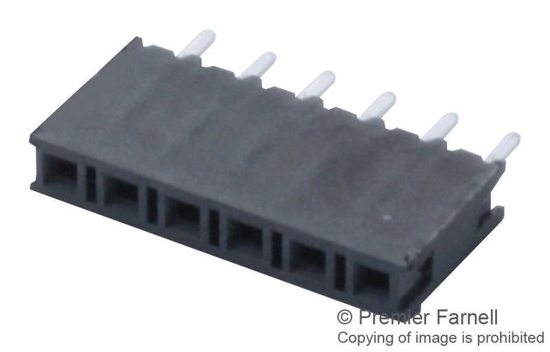 Samtec BCS-106-L-S-TE Board-To-Board Connector Vertical 2.54 mm 6 Contacts Receptacle BCS Series Through Hole