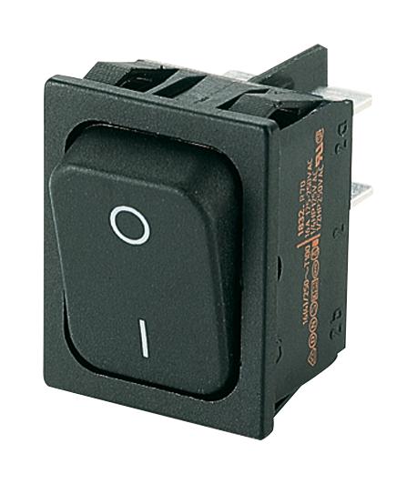 Marquardt 01832.3313-00 Rocker Switch Non Illuminated Dpst On-Off Black Panel 20 A