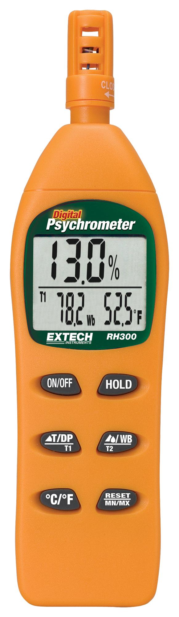 Extech Instruments RH300 Humidity Meter 10% to 90% Relative 3 % 0.1 &deg;C 178.5 mm 48.4 24.7