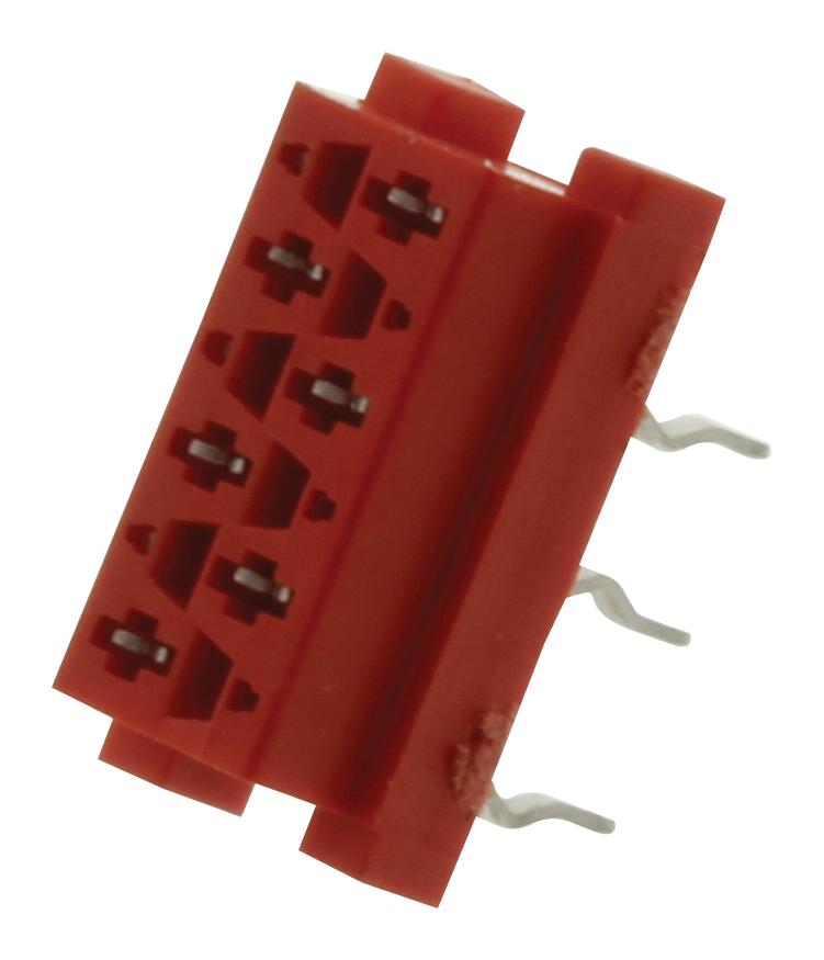 AMP - TE Connectivity 7-215079-6 PCB Receptacle Board-to-Board 1.27 mm 2 Rows 6 Contacts Through Hole Mount Micro-MaTch