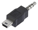 Clever Little BOX CLB-JL-8148 Connector Adapter Mini USB B 4 Ways Plug Stereo - 3.5mm