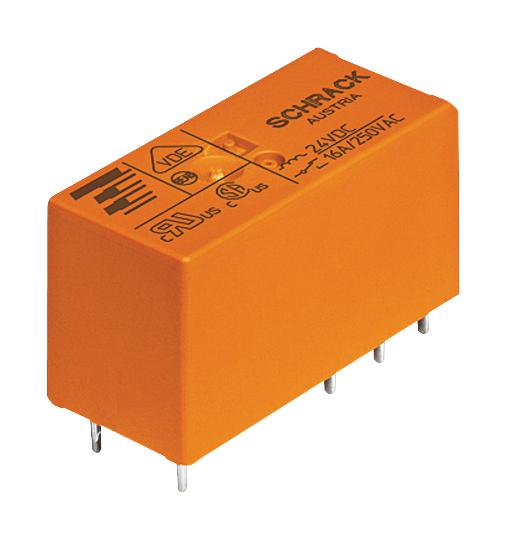 Schrack - TE Connectivity RT424730 RT424730 Power Relay Dpdt 230 VAC 8 A RT2 Through Hole Non Latching