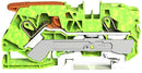 Wago 2110-1207 DIN Rail Mount Terminal Block Ground 2 Ways 20 AWG 6 10 mm&Acirc;&sup2; Clamp
