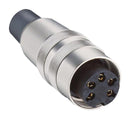 Lumberg KV 120-8 Socket ACC. TO IEC 60130-9 IP 40 Straight Versionsolder Term With Threaded Joint S 23AH4000