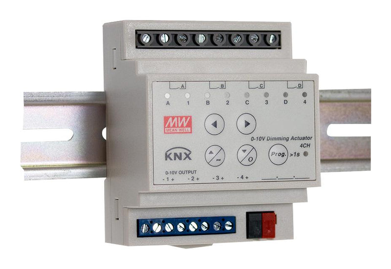 Mean Well KAA-4R4V-10 KAA-4R4V-10 KNX LED ACTUATOR/DIMMER 4CH 10A