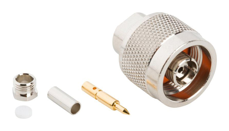 Amphenol RF 082-6034 082-6034 / Coaxial Connector N Straight Plug Crimp 50 ohm RG174 RG188A RG316 Brass