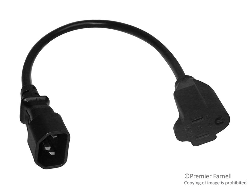 Multicomp SPC19907 SPC19907 Power Cord NEMA5-15R/IEC 6FT 10A BLA