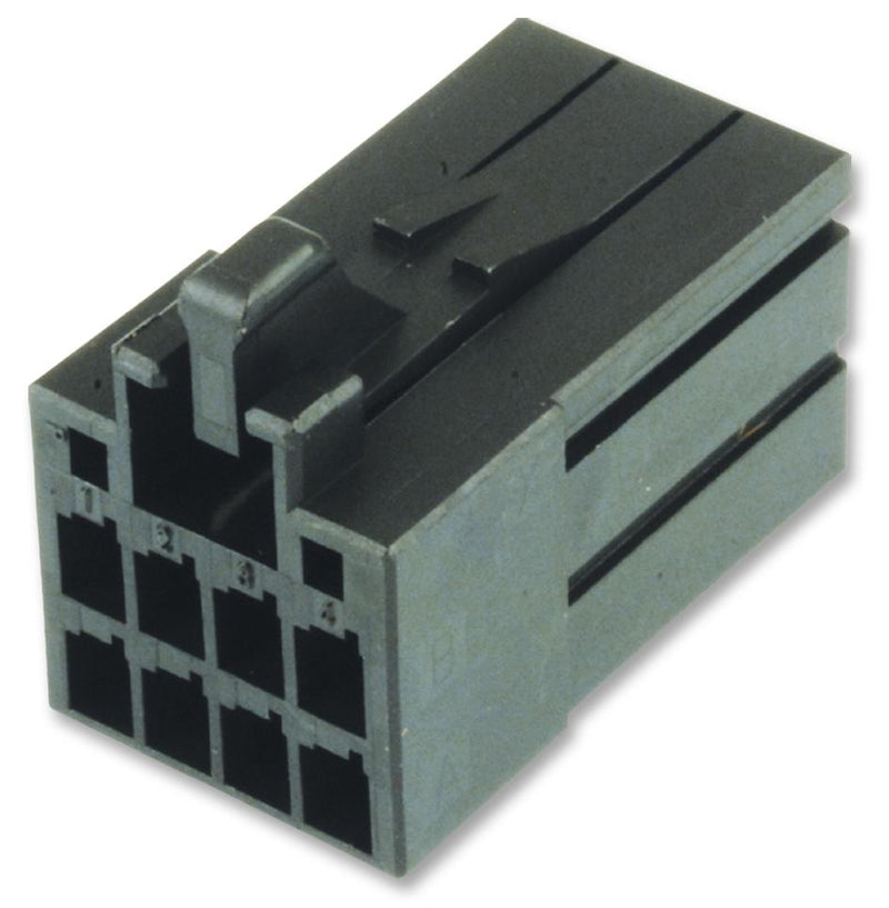 AMP - TE Connectivity 2-1318119-4 Connector Housing Dynamic D2100D Series Receptacle 8 Ways 2.5 mm