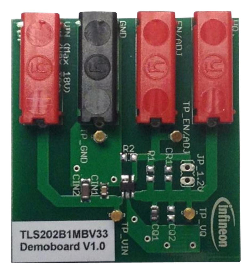 Infineon DEMOBOARDTLS202B1TOBO1 Demonstration Board TLS202B1 Power Management Low Dropout Linear Regulator